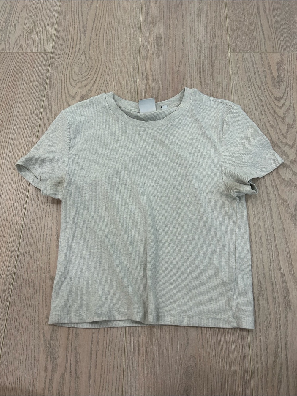 Aritzia Heather Gray Cropped Tee